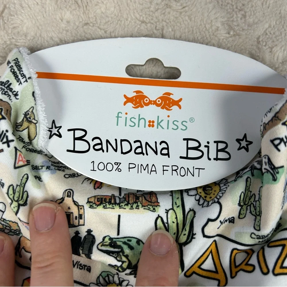 Fish Kiss State of Arizona Bandana Baby Bib