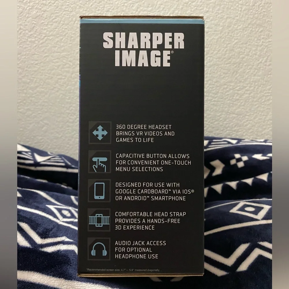 ‼️CLEARANCE‼️ Sharper Image Smartphone 360Degree Virtual Reality Headset - White
