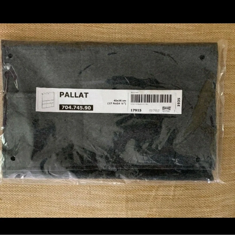 IKEA Bed Pocket Dark Gray Felt Organizer - New