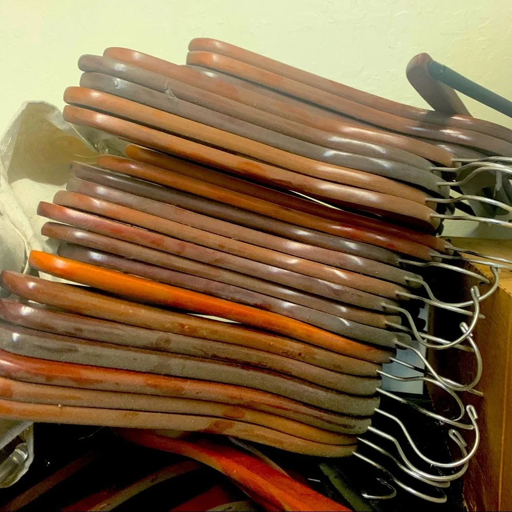 10 Cherry Wooden Target Brand Hangers