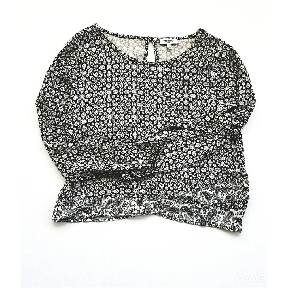 Long sleeve Printed Top