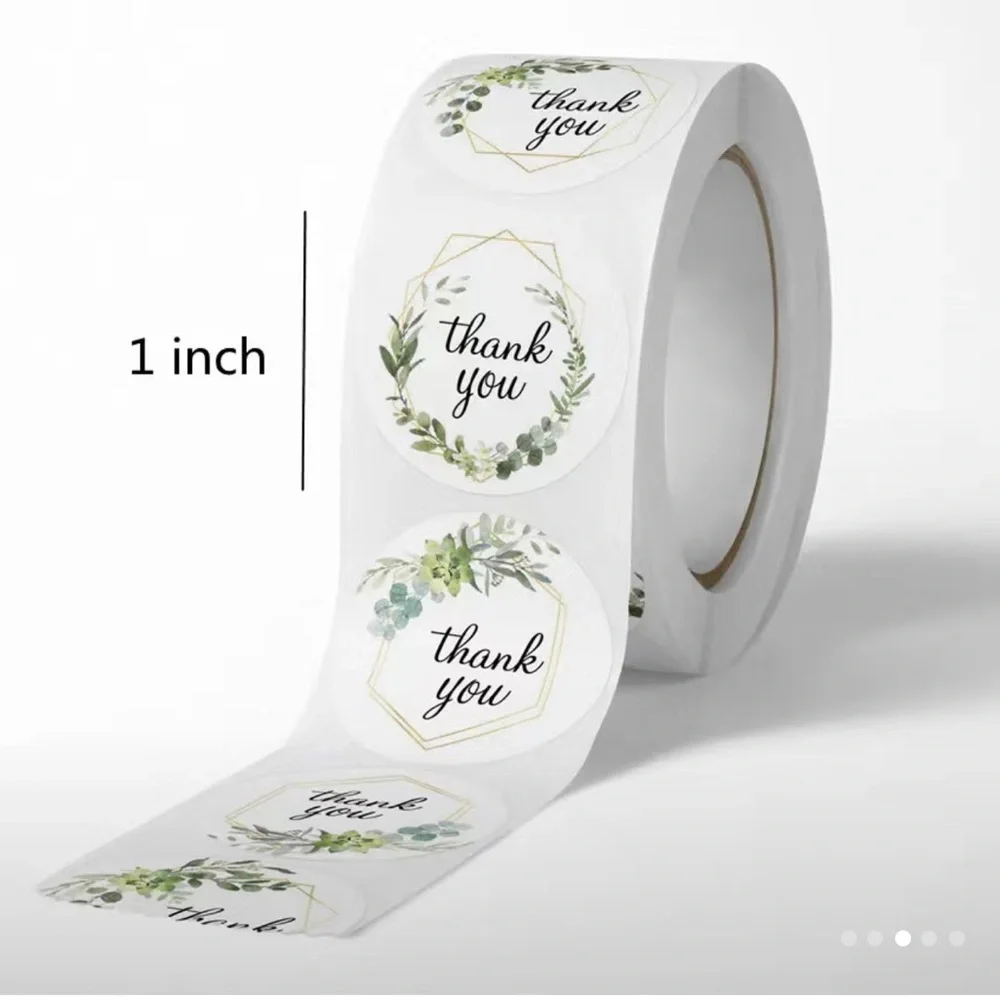 Thank You Stickers 1 inch/500 piece