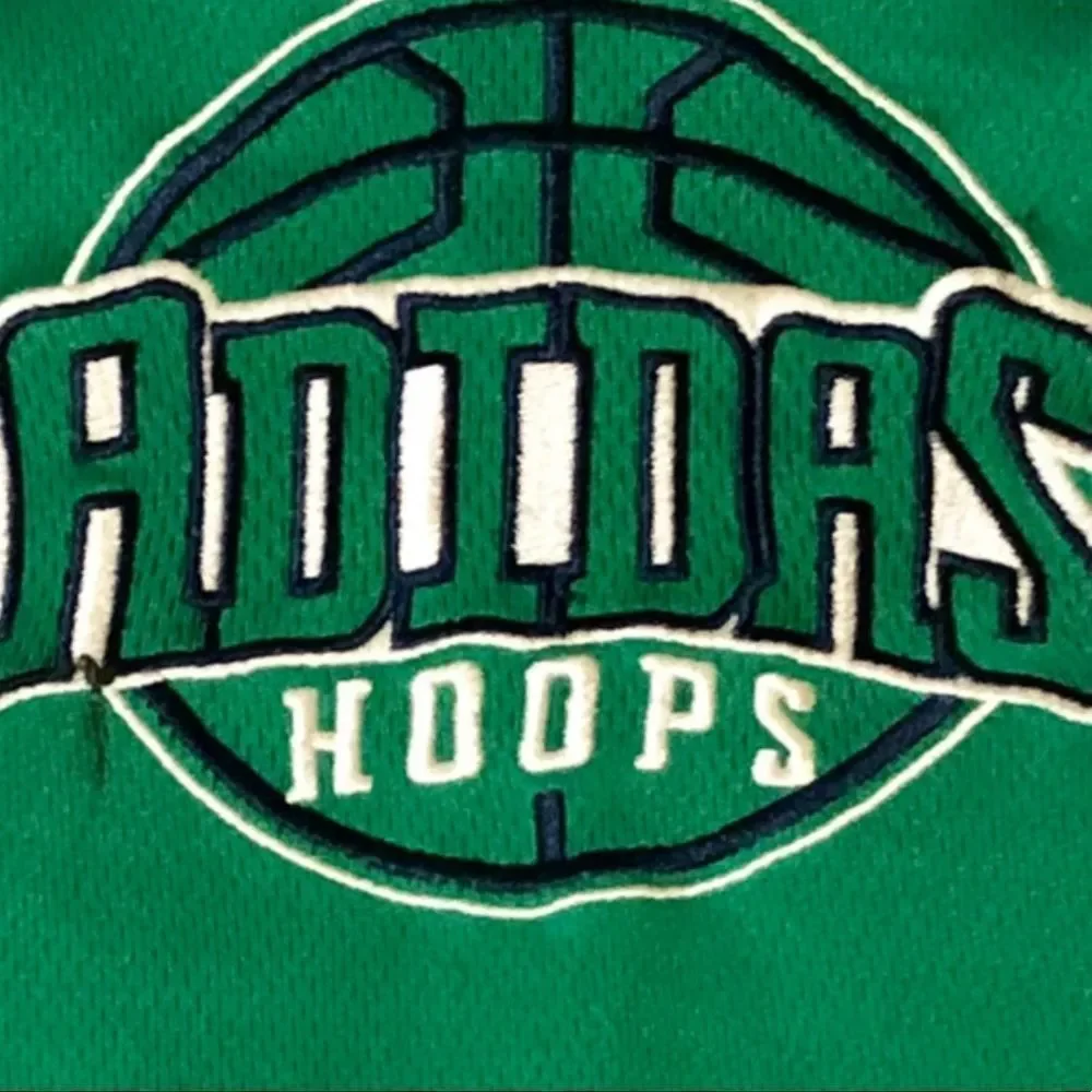 Adidas Hoops Green Sleeveless Jersey Boys 6