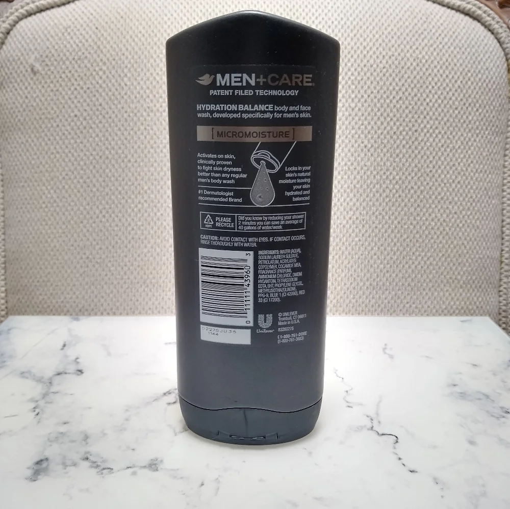 Dove Men +Care Body & Face Wash. Hydration Balance. 13.5 fl. oz. NEW