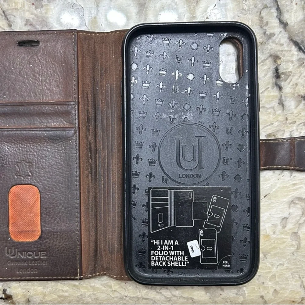 I phone XR leather case