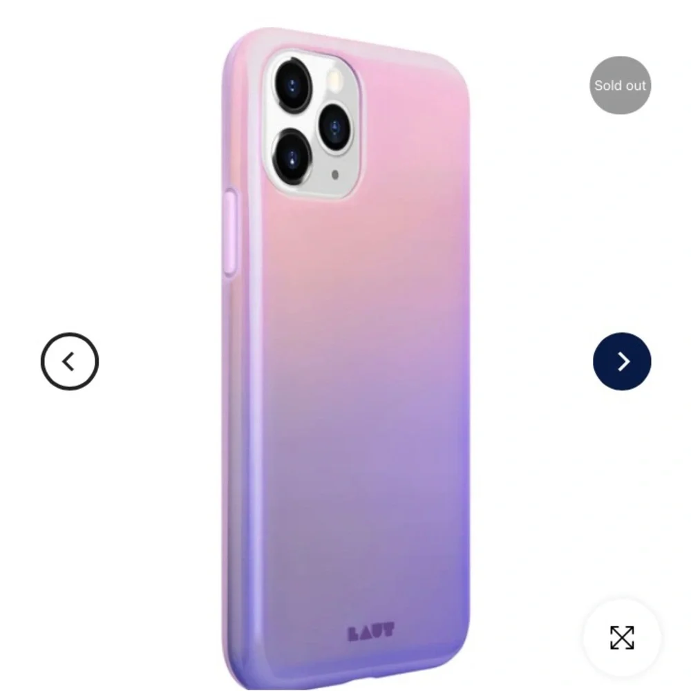 NEW LAUT Heux Fades iPhone 11 Pro Case Lilac Shock Resistant Ombré Pink Purple