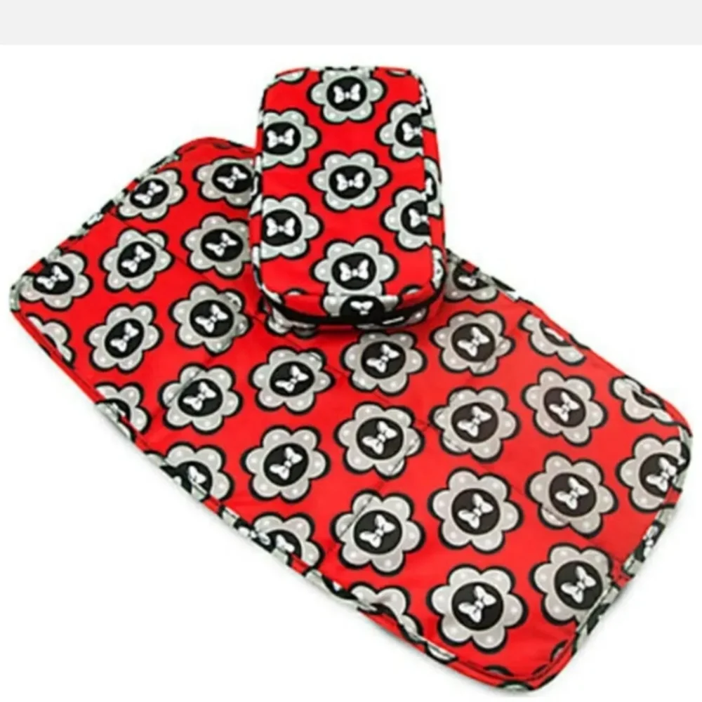Disney Minnie Mouse Baby Diaper Shuttle Changing Pad Organizer Set.