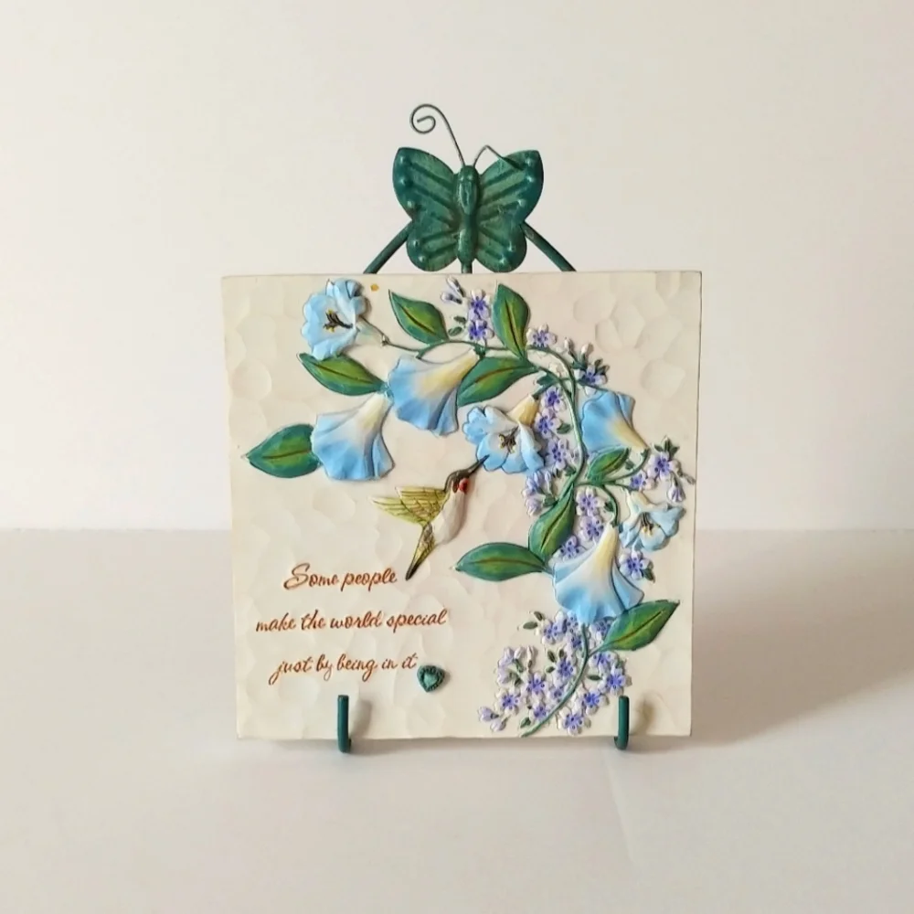 Ceramic Comfort Bloom Someone Special Friendship Plaque Metal Stand 2007