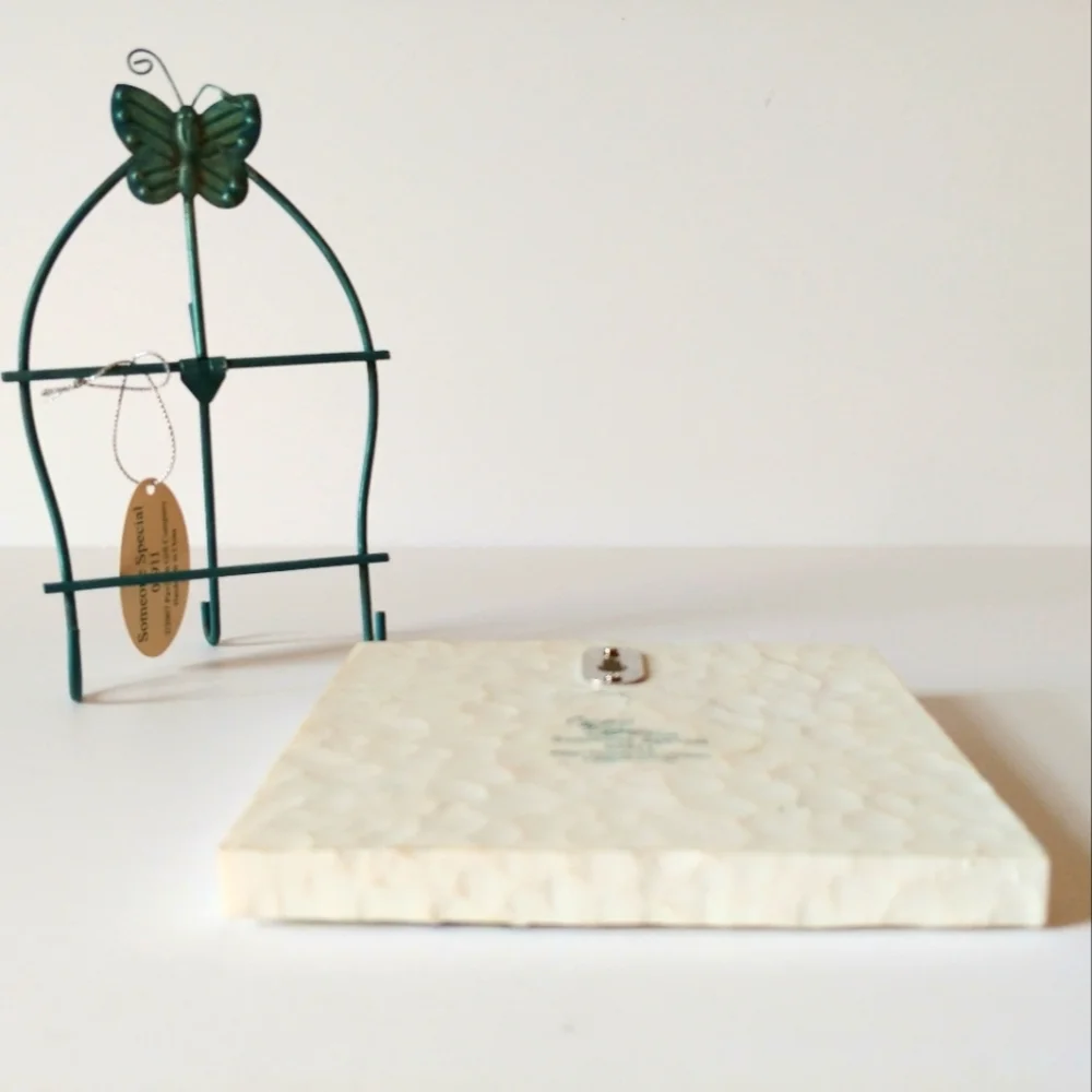 Ceramic Comfort Bloom Someone Special Friendship Plaque Metal Stand 2007