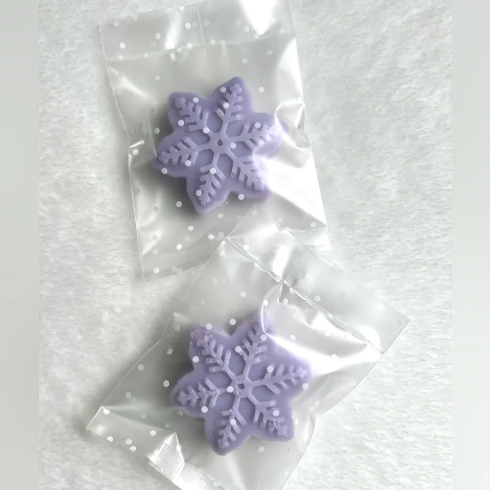10 bars of Handmade cold process Lavender Snowflakes Soap