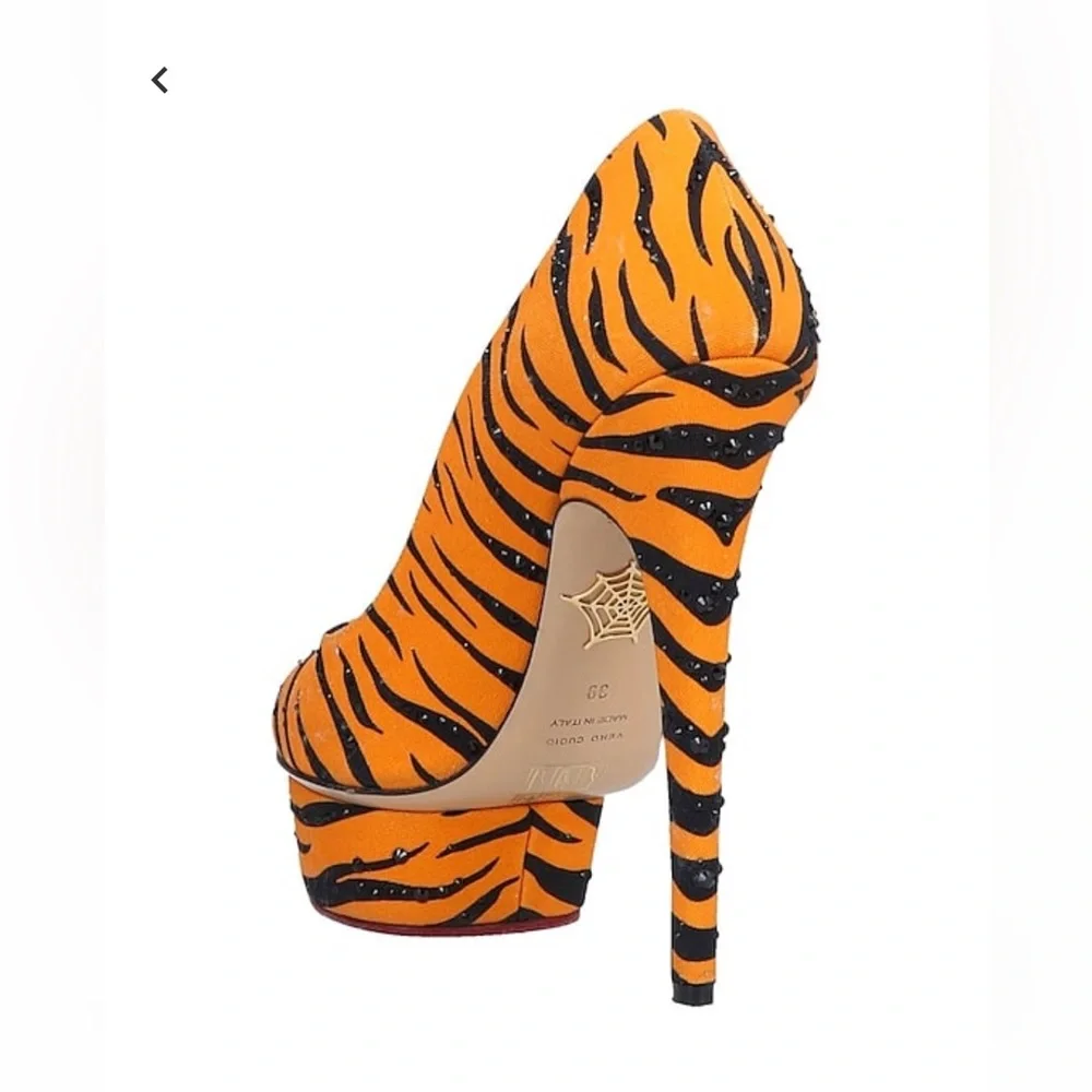 Charlotte Olympia Tiger Dolly Platform Pumps