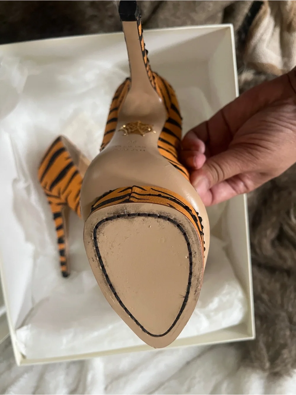 Charlotte Olympia Tiger Dolly Platform Pumps
