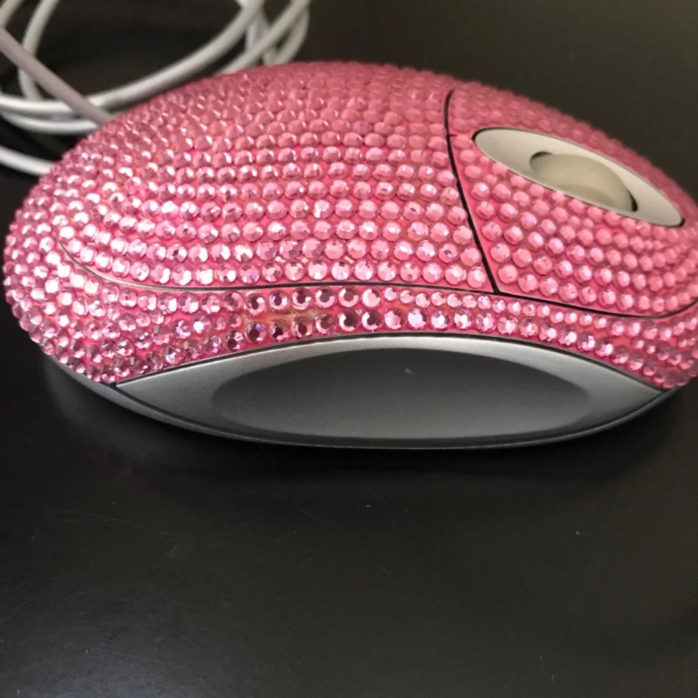 Pink rhinestone mouse NWOT
