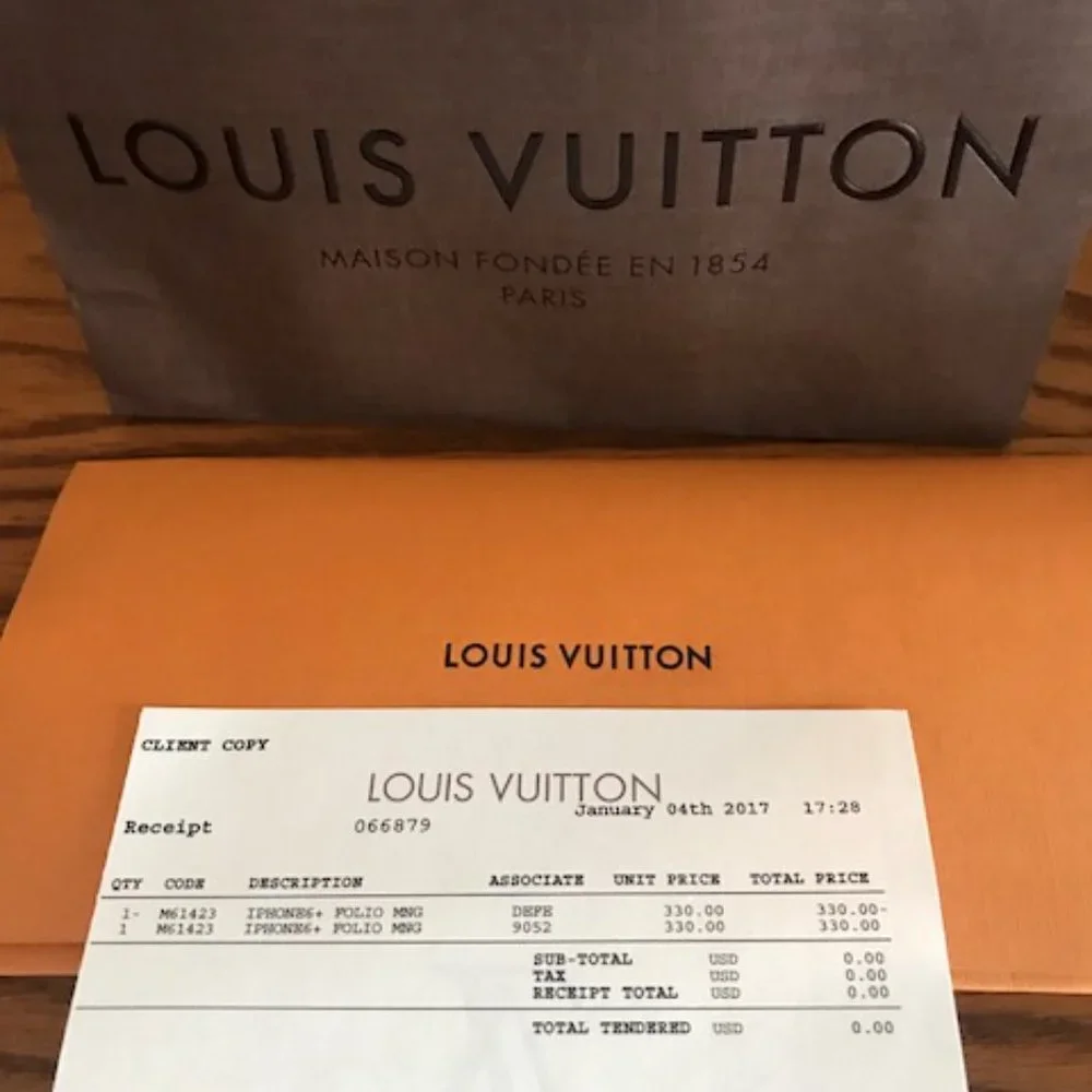 Louis Vuitton never used