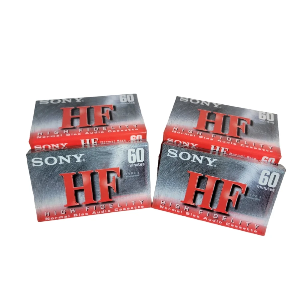 Sony High Fedility Normal Bias Audio Cassettes Blank Media Set of 10 NIP 60 Min
