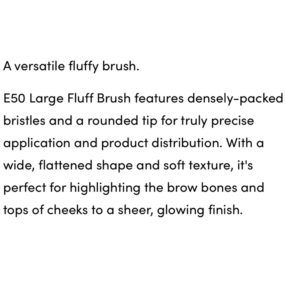 Sigma E50 Large Highlighting Fluff Brush