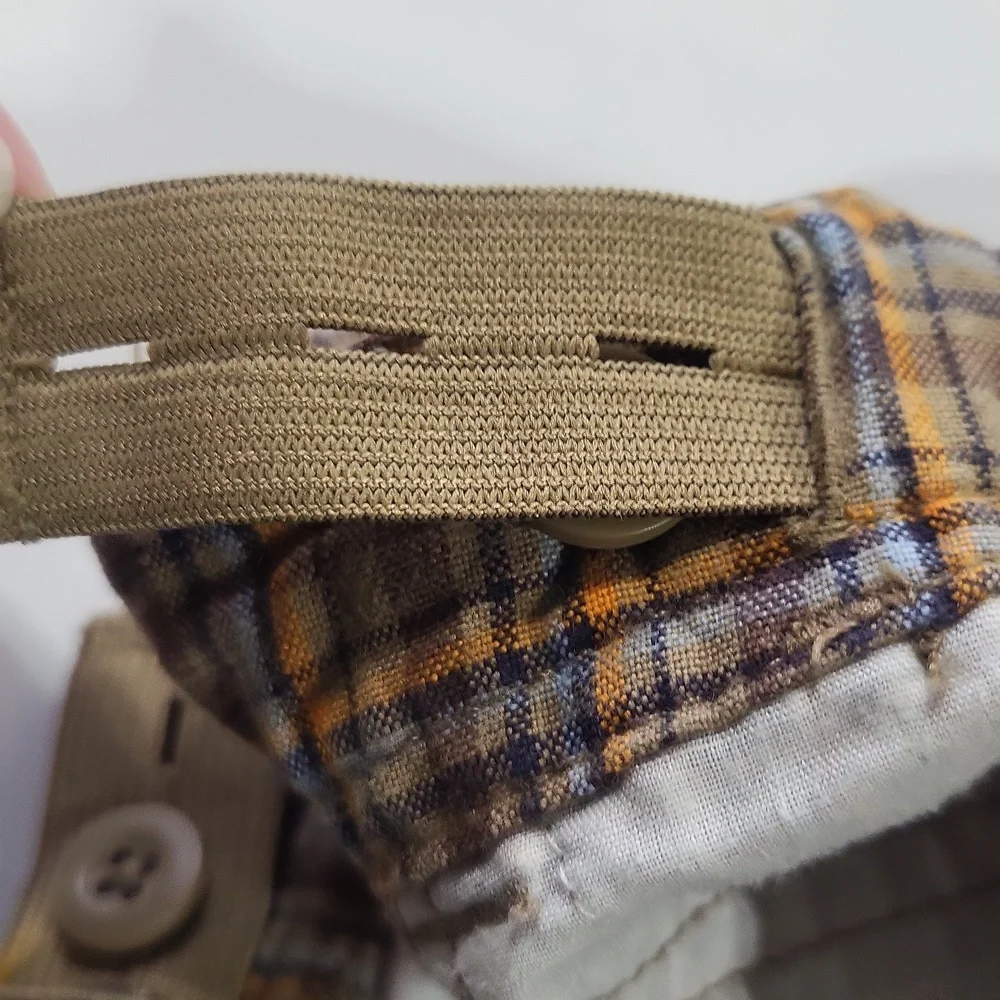 GYMBOREE Brown Orange Preppy Plaid Shorts - 3T