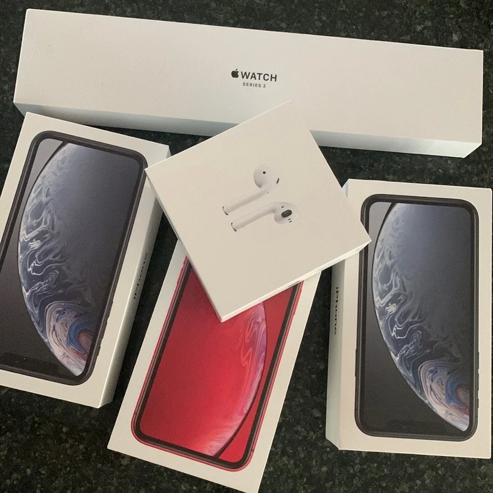 Lot of 5 Apple iPhone cellular cell phone watch airpod earbuds empty boxes