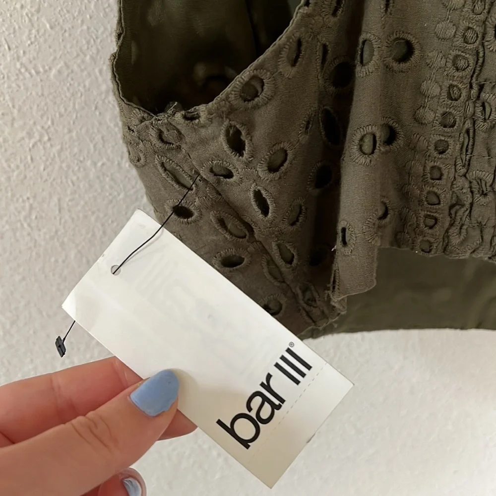 bar lll Green Crop Top