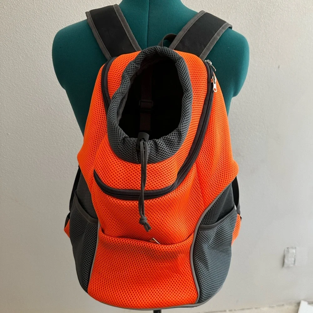 🐾PET DOG carrier backpack orange size L🐾