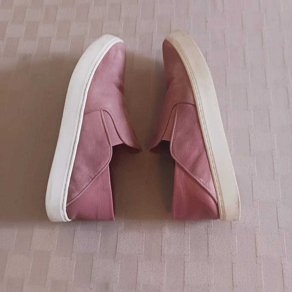 Vince Garvey Suede Slip On Sneakers with Fold Down Back