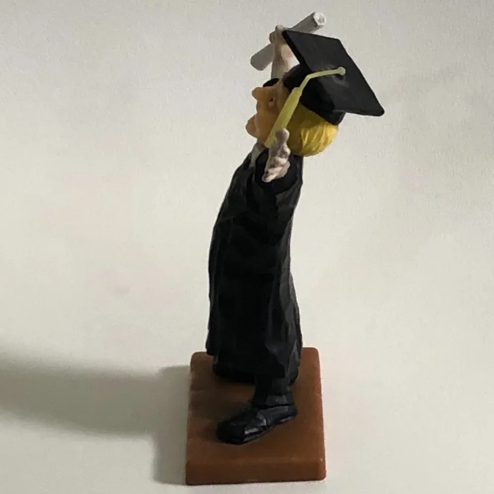 Wilton graduation Cake Topper male figurine doll with graduation cap diploma