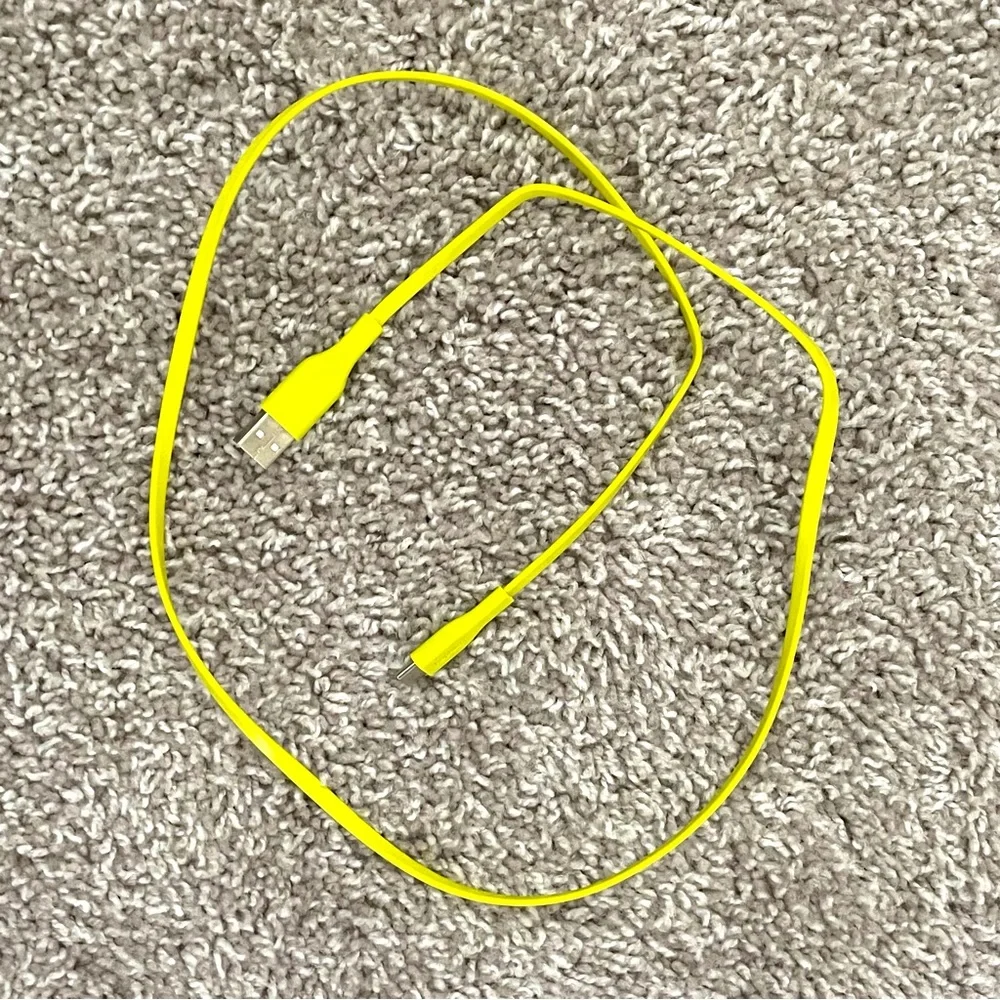 3’ USB-C to USB-A Lime Green Flat Cable