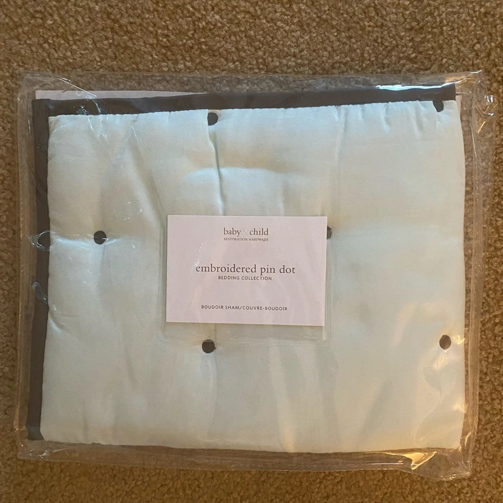 Restoration Hardware Baby & child Embroidered Pin Dot Sham
