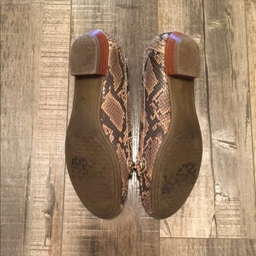 Anne Klein Iflex Newlan Snakeskin Loafers,…