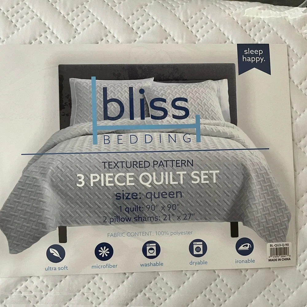 Bliss 3 Piece Quilt Set