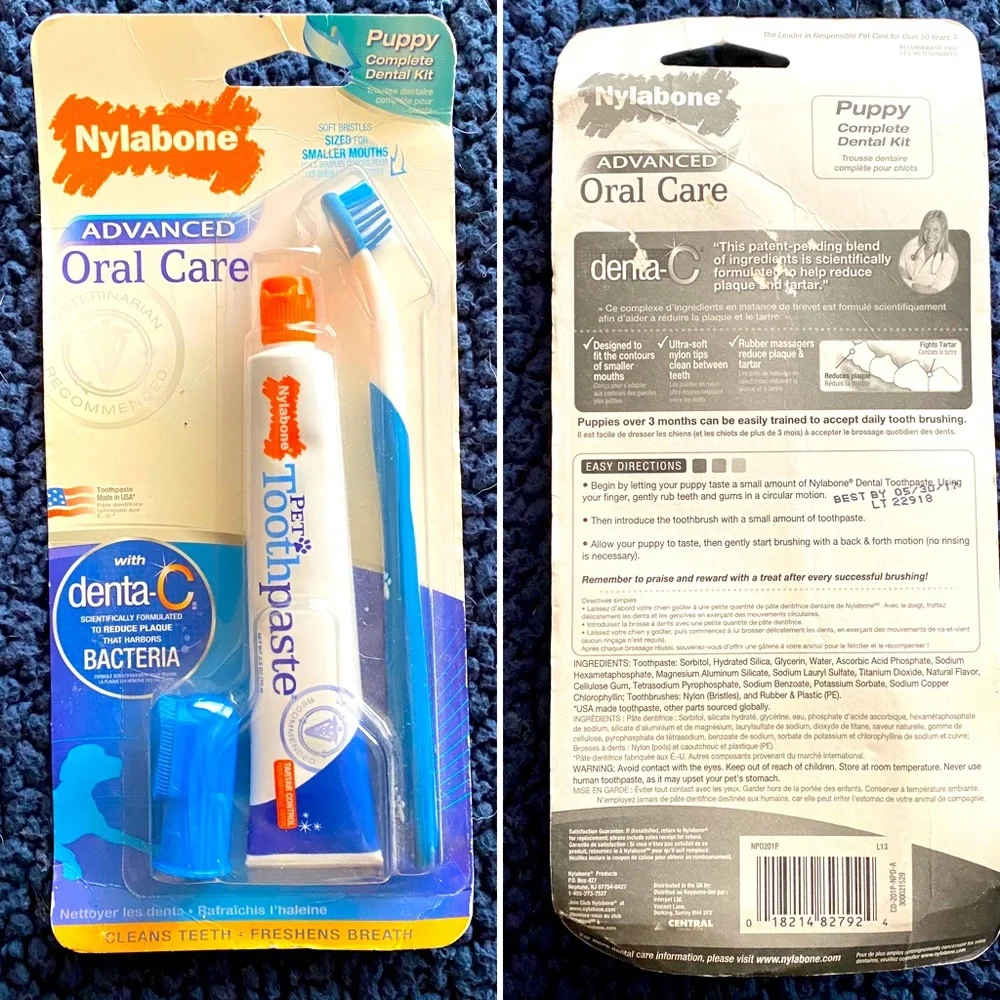 2/$15 Nylabone Complete Puppy Dental Kit