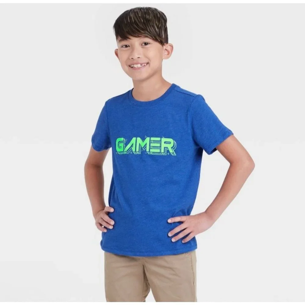 'Gamer' Graphic Short Sleeve T-Shirt - Cat & Jack NEW WITH TAGS size XS (4/5)