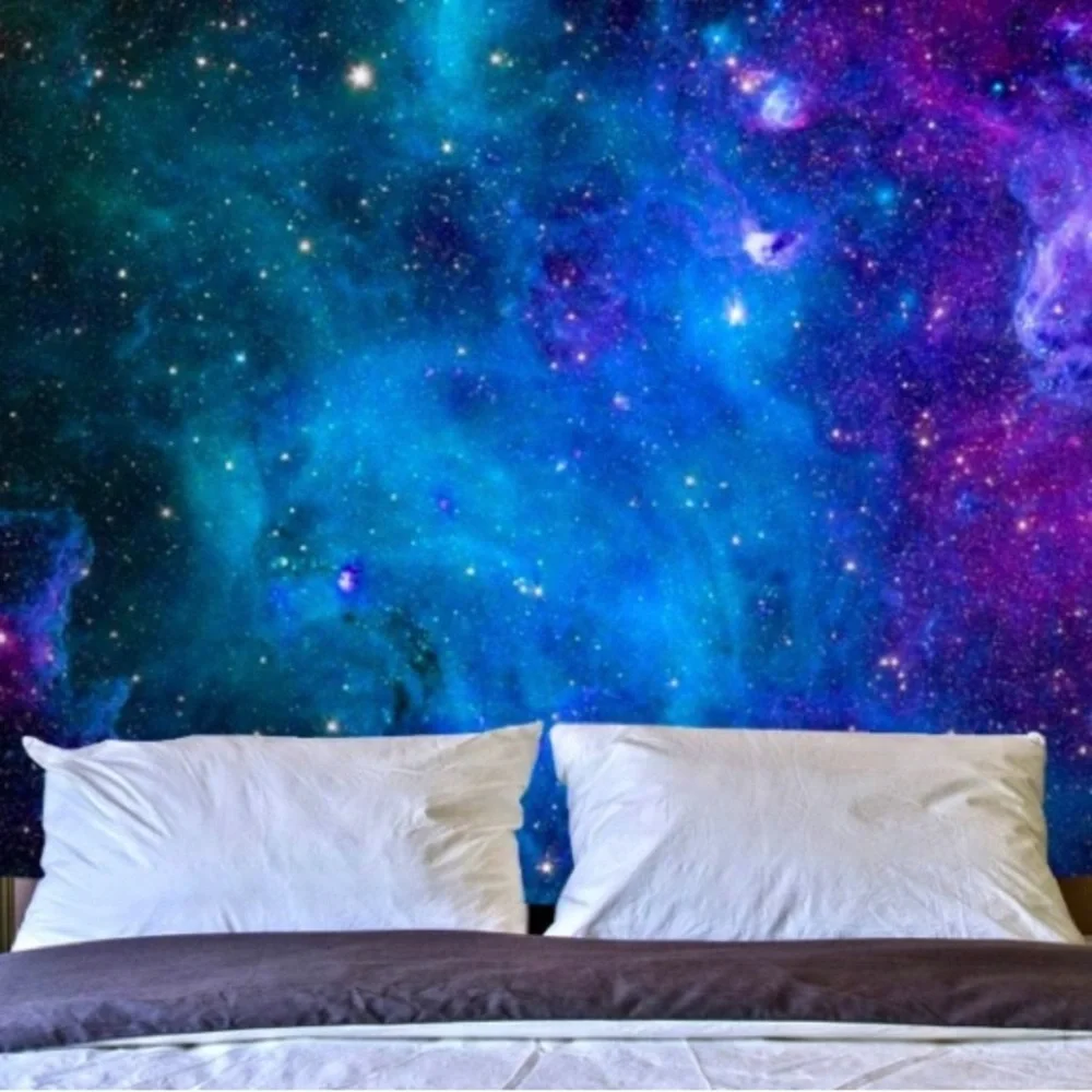 Galaxy Starry Sky Cosmic Space Nebula Tapestry 40x60