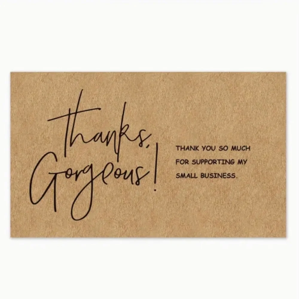 NEW 30 PCS THANKS GORGEOUS THANK YOU SO MUCH FOR SUPPORTING MY BUSINESS CARDS