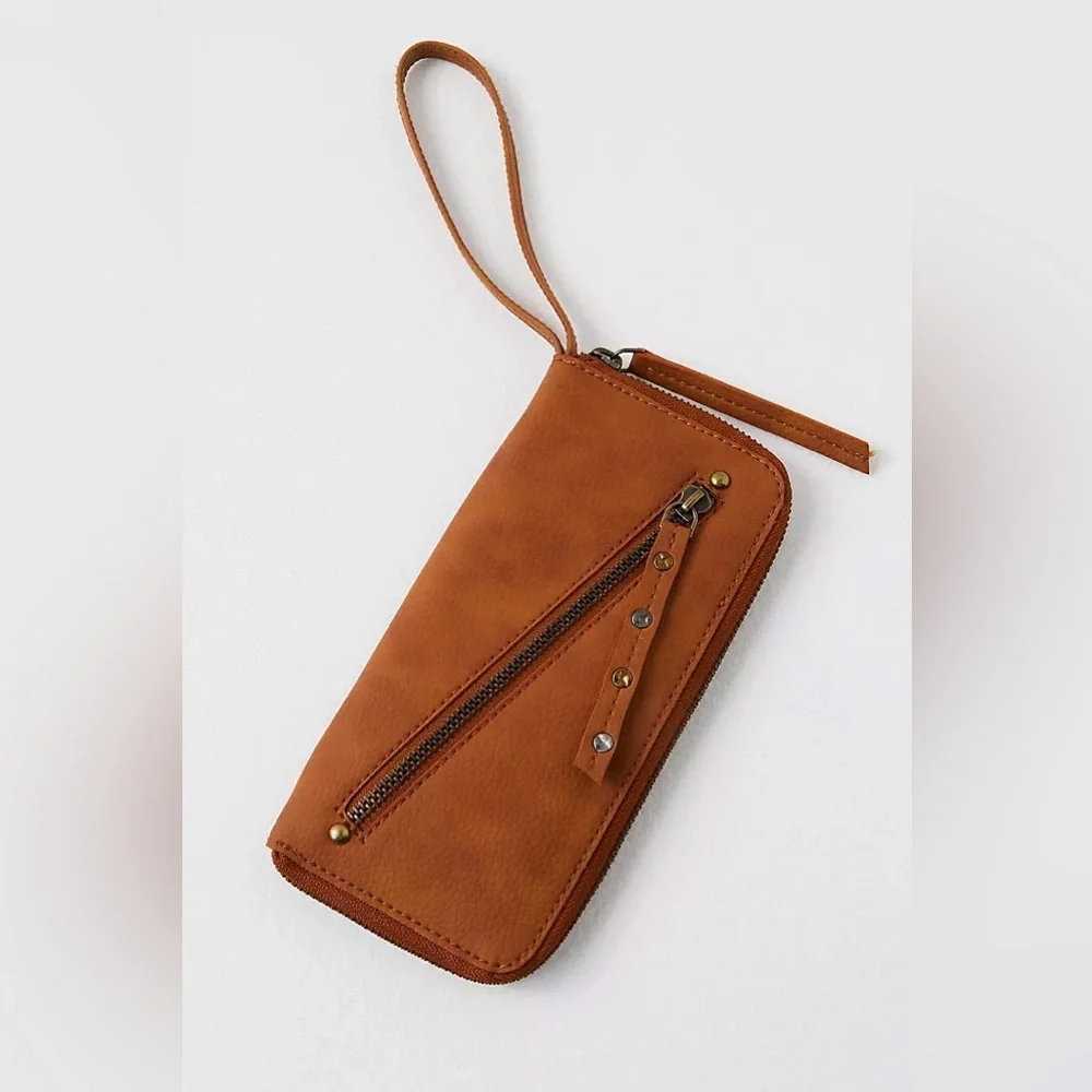 NWT Free People Distressed Vegan Wallet