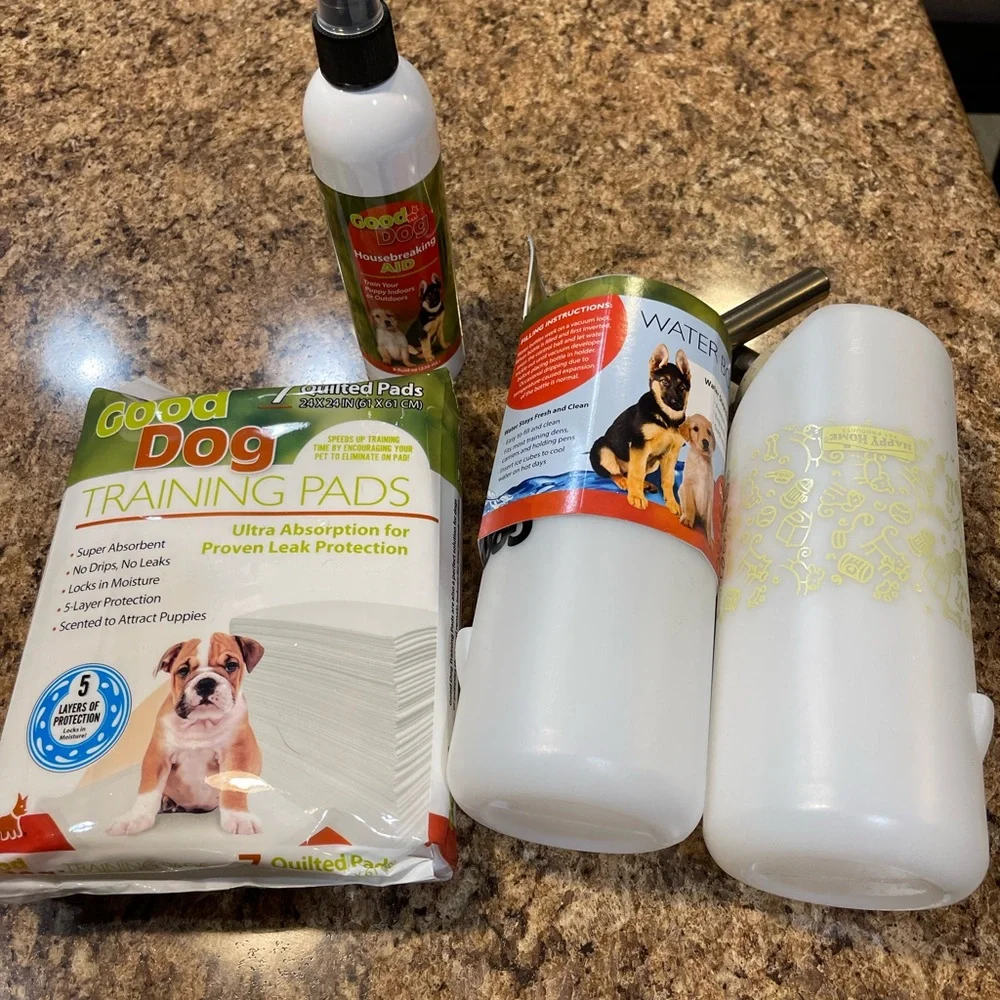 PET Potty training COMBO: Training Pads and 2 water bottle