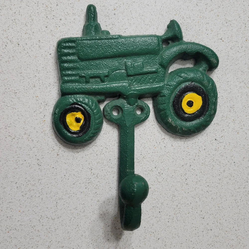 Cast iron tractor wall hook