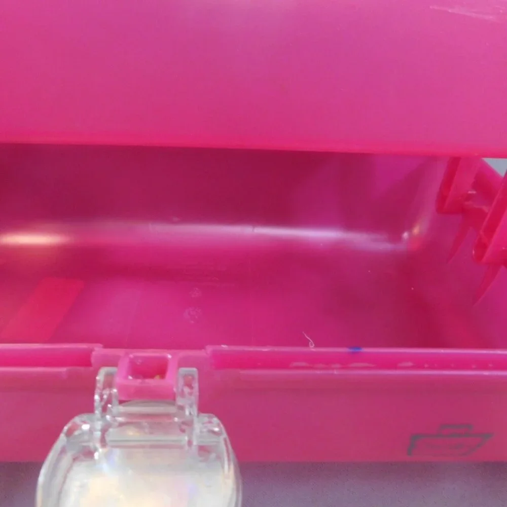 COPY - Caboodle Hot Pink Plastic Your Own Style Closure Inside Mirror Minor Scr…