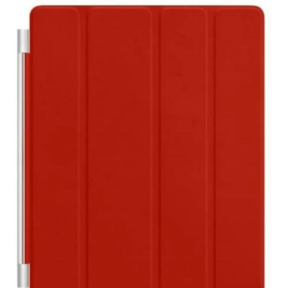APPLE SMART LEATHER COVER FOR APPLE IPAD ORIGINAL RED BLACK