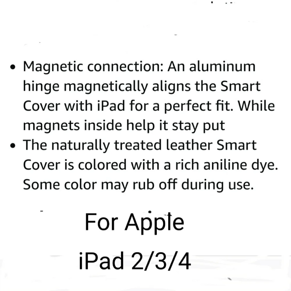 APPLE SMART LEATHER COVER FOR APPLE IPAD ORIGINAL RED BLACK