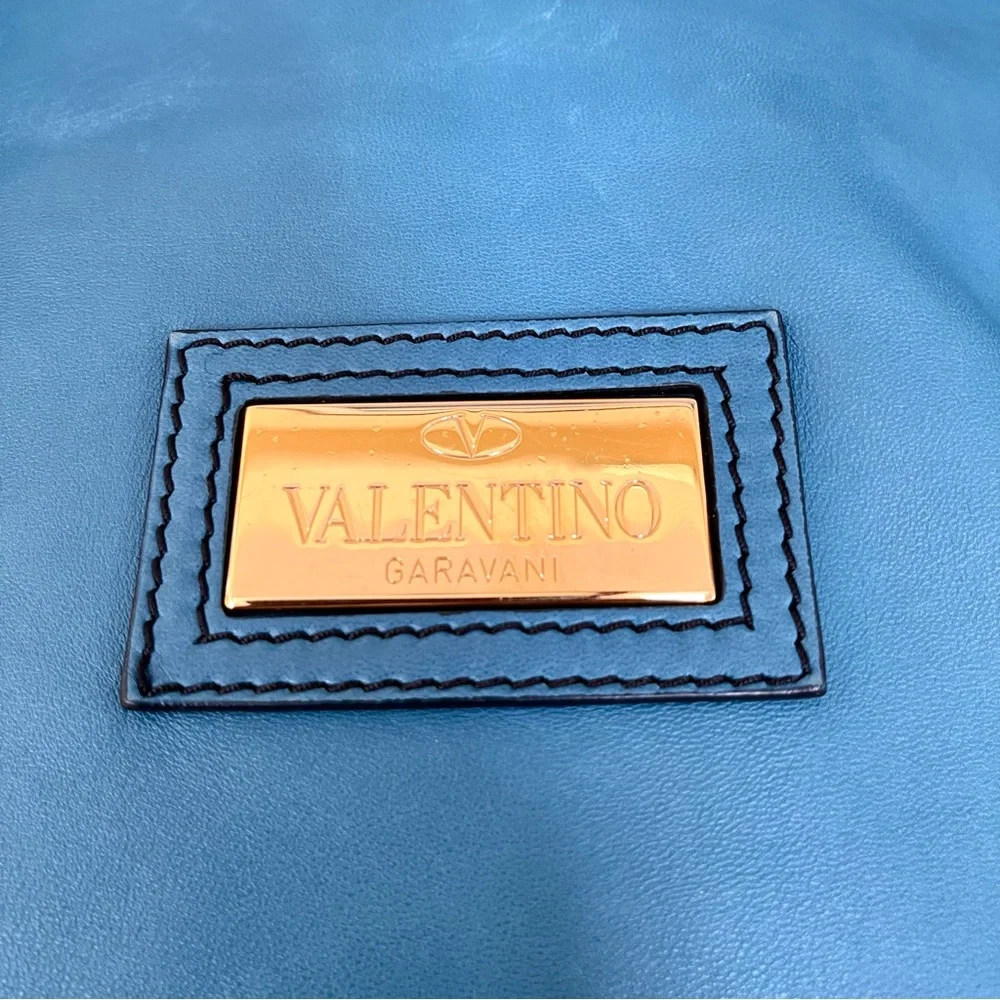 Authentic Rare Valentino Garavani Vertigo Rose Genuine Lambskin Leather Bag