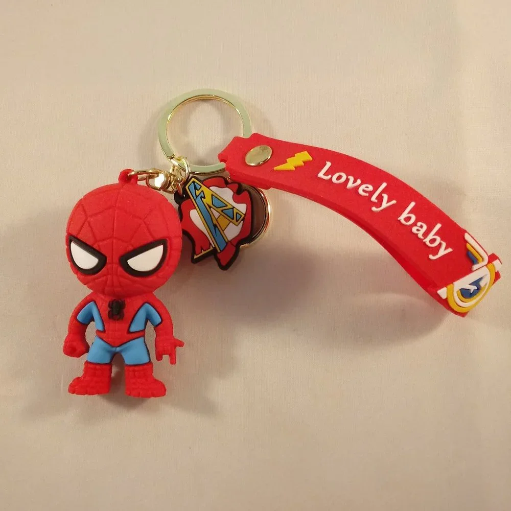 Spider-Man Super Hero Peter Parker Key Chain Key Ring Figurine Keychain Gift