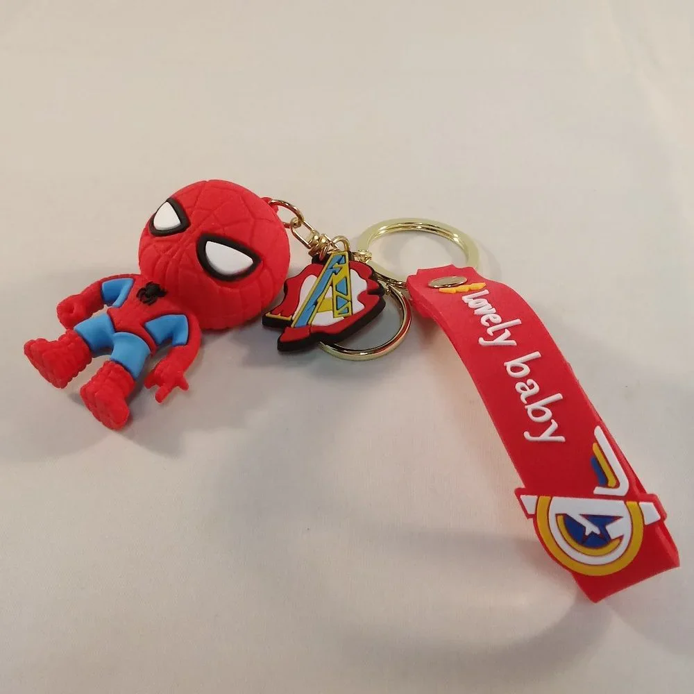 Spider-Man Super Hero Peter Parker Key Chain Key Ring Figurine Keychain Gift
