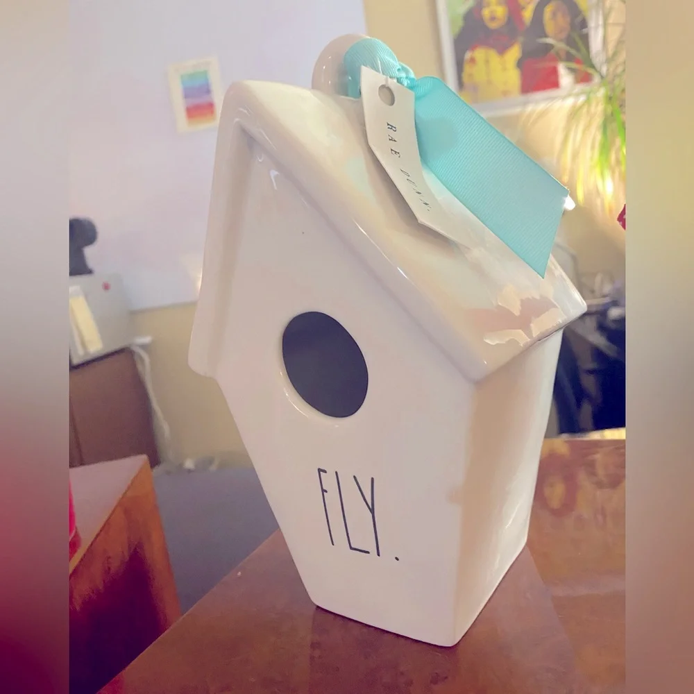 RARE VINTAGE RAE DUNN “FLY” Birdhouse 🥚🪺