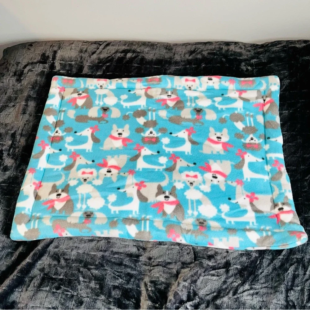 Artisan plush teal print