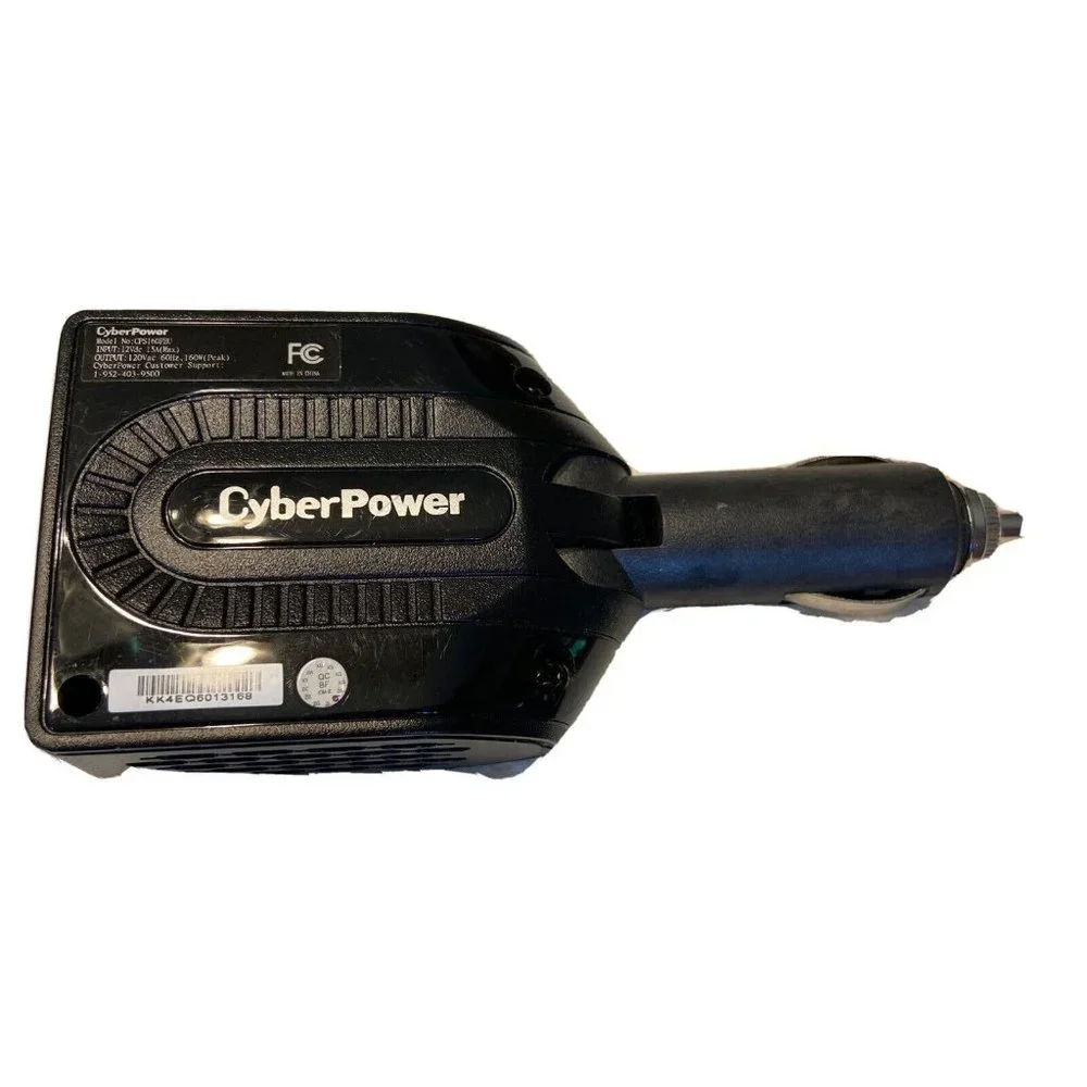 Cyber Power 120 Watt Peak 2 In 1 Mobile Power Inverter A/C USB Other Chargers To