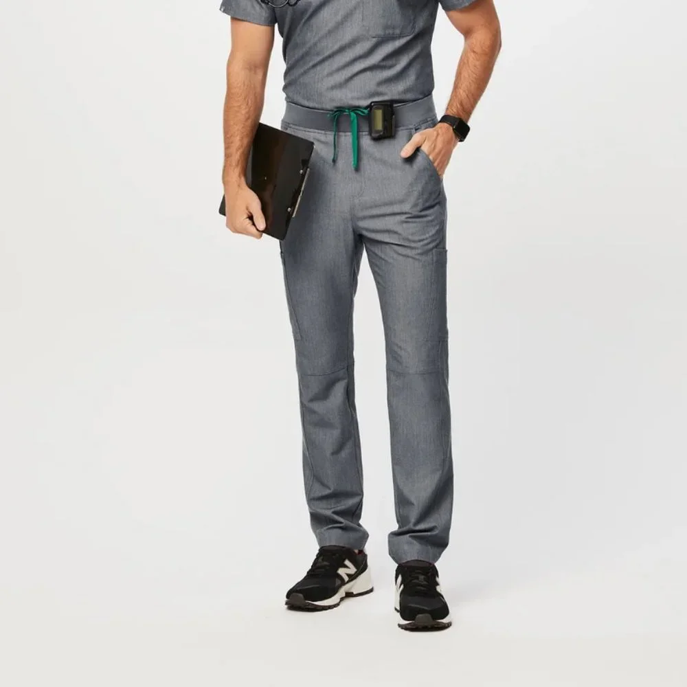NWT FIGS Men's Axim Cargo Scrub Pants Tall Medium MT Graphite Gray