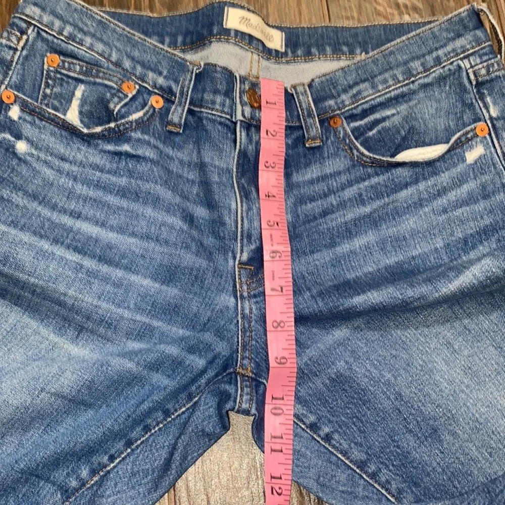 COPY - Madewell light medium wash slim boy jean unfinished hem