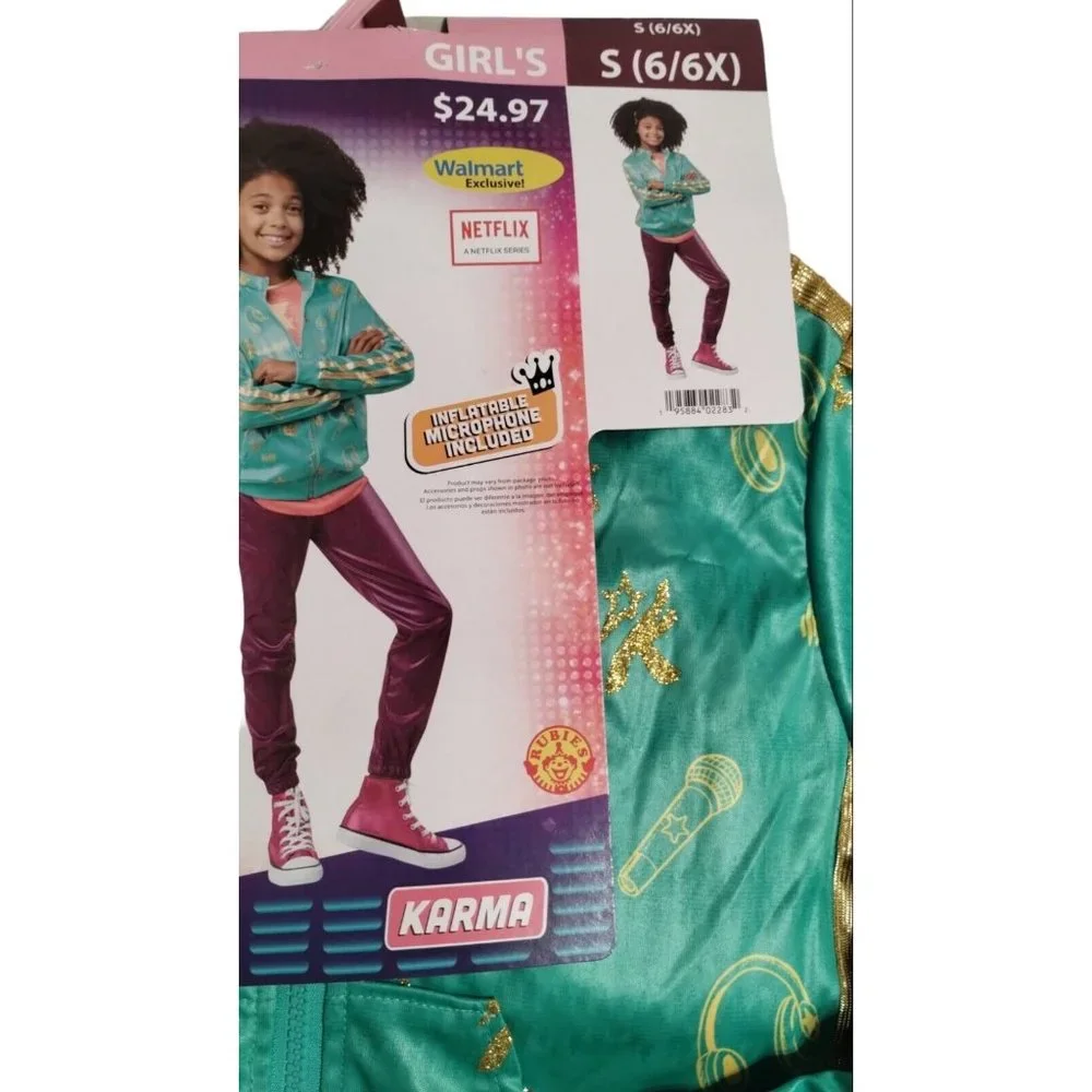 Rubies Karmas World Karma Girls Small Halloween Costume 6 to 6X New