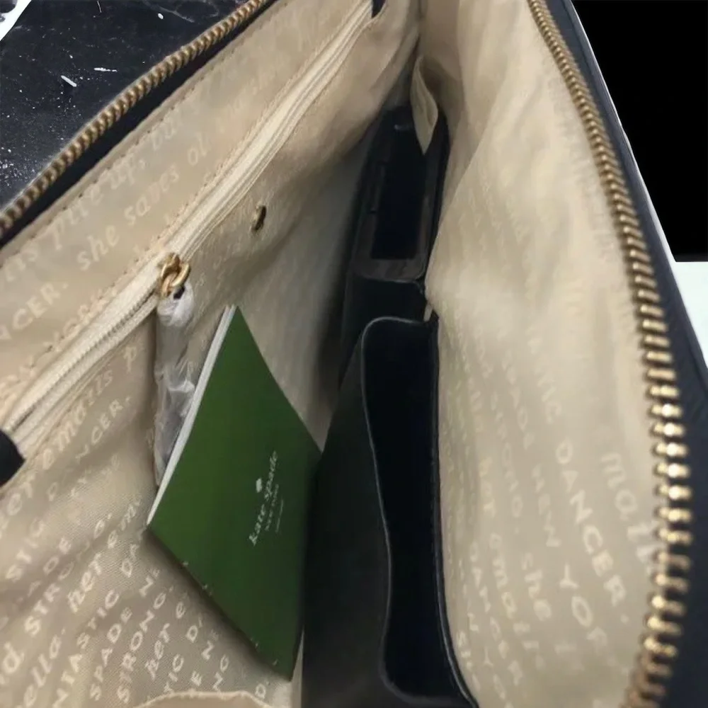 Kate ♠️ Spade♠️ Just Charge It Black Quentin Wristlet Pouch New with Tags